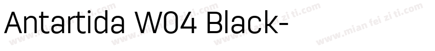 Antartida W04 Black字体转换